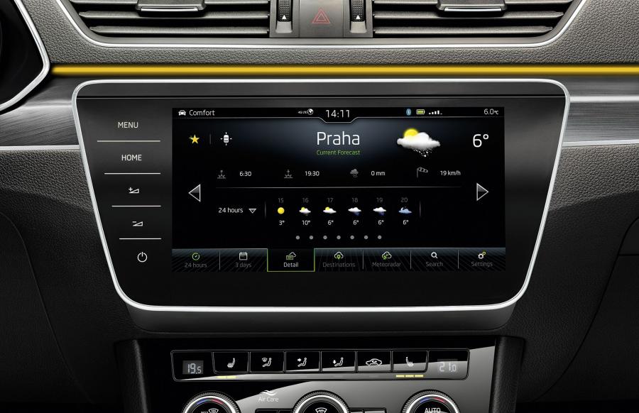 Детали интерьера Skoda Superb iV 2019 года  (WW) (фото 3 из 55)